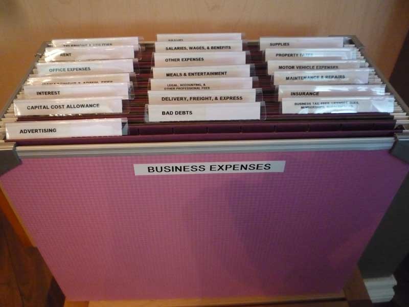 how to create a filing system for a small business